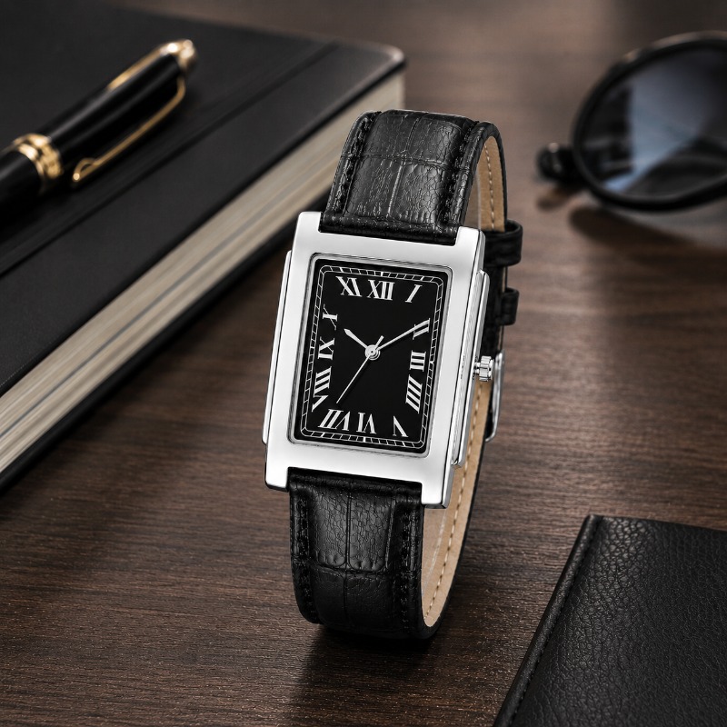 Smartwatch Vintage Watches For Men - Jam Tangan Pria Minimalis Bentuk Persegi