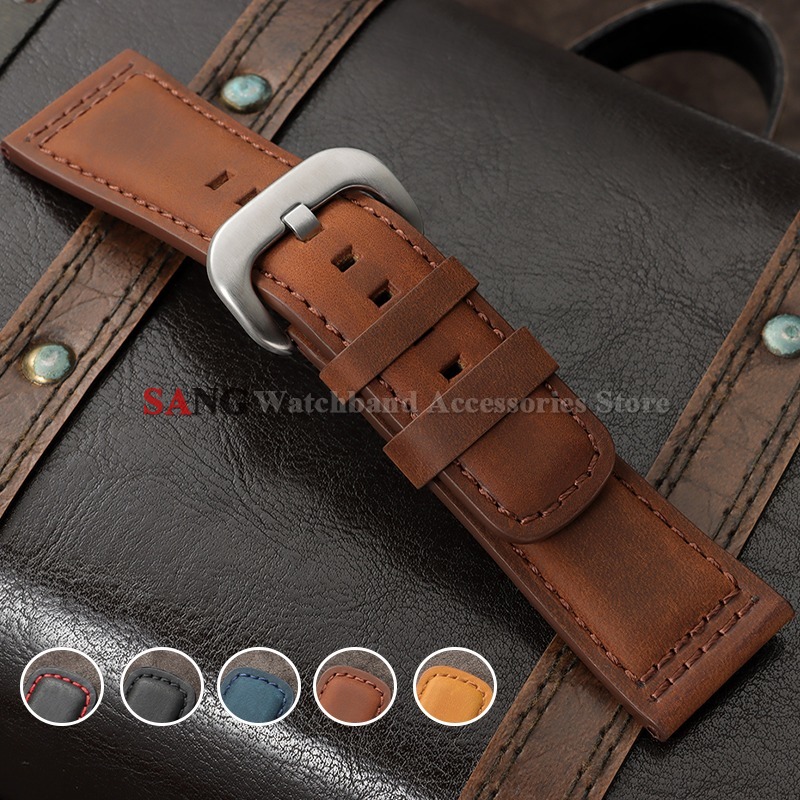 Smartwatch Vintage Watches For Men - Tali Jam Tangan Kulit Vintage 28Mm