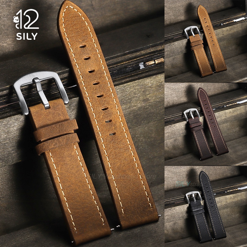 Smartwatch Vintage Watches For Men - Tali Jam Tangan Kulit Anak Sapi