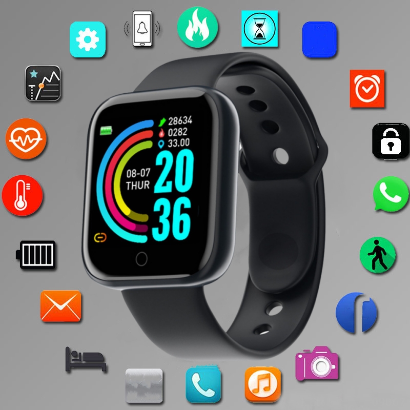 Smartwatch Square Watches For Men - Jam tangan pintar olahraga pria dan