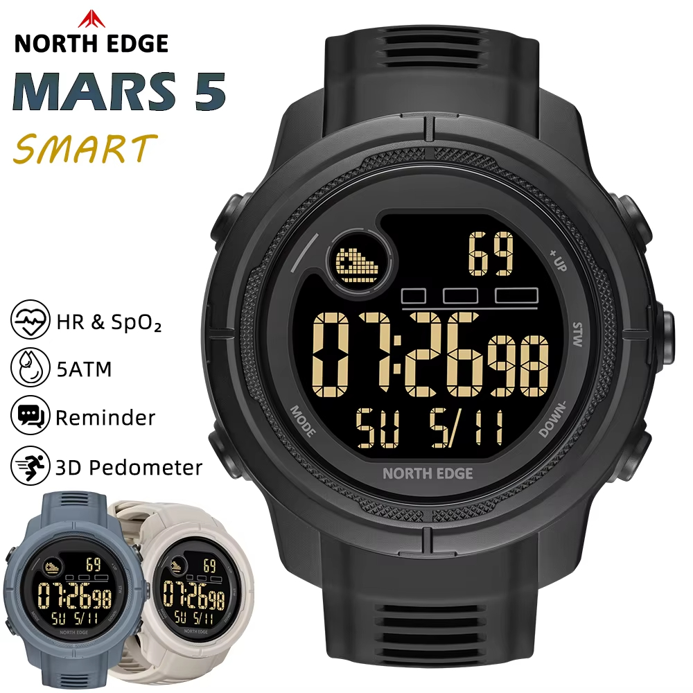 Smartwatch Sports Watches For Women - NORTH EDGE NEW MARS 5 Jam
