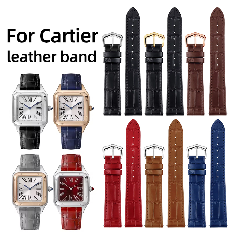 Cartier Watch Tank - Tali Kulit Asli 15Mm 17Mm 18Mm