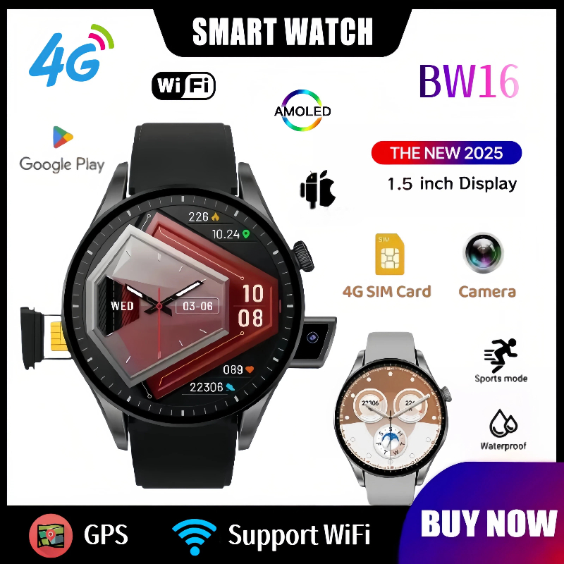 Smartwatch New Watches 2025 - Smartwatch 4G Baru BW16: WiFi |