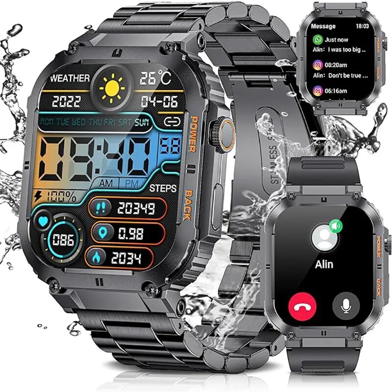 Smartwatch Digital Watches For Men - LIGE jam tangan cerdas pria, jam