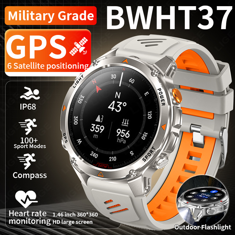 Smartwatch Watches Smart - LIGE Jam Tangan Pintar GPS Tangguh