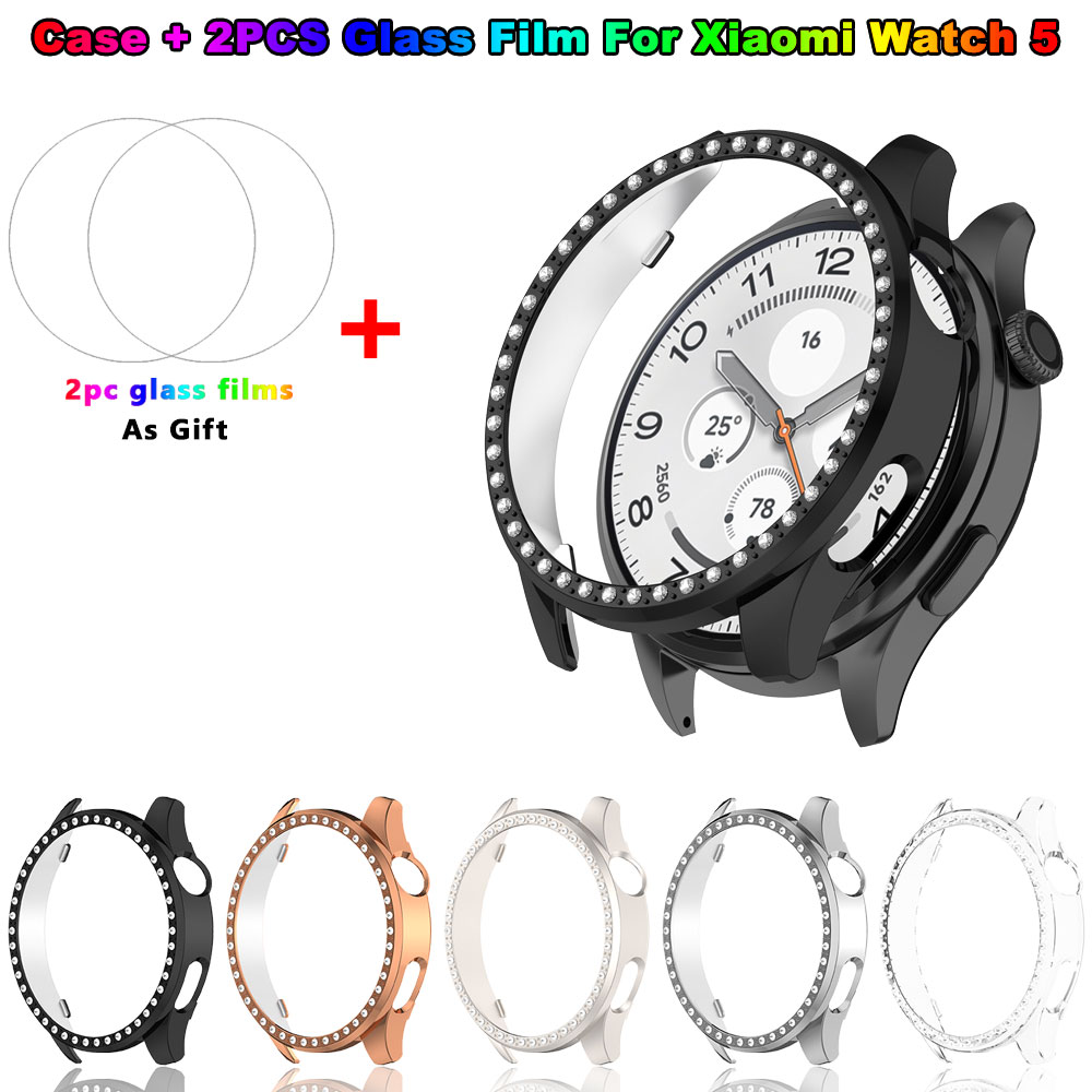 Watch Smartwatch Android - Casing PC Bling + Kaca Film