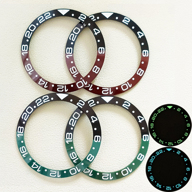 Watch Bezel Insert - 38mm cincin Insert Bezel keramik bercahaya