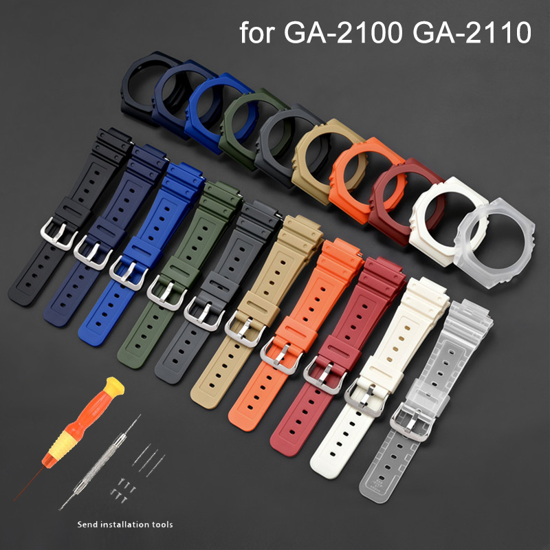 Casio Watch G-Shock Ga-2100 - Casing Tali Jam Tangan Karet Bezel
