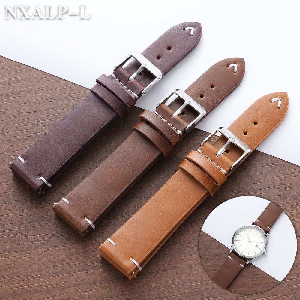 Smartwatch Vintage Watches For Men - Tali Jam Tangan Kulit PU Wax