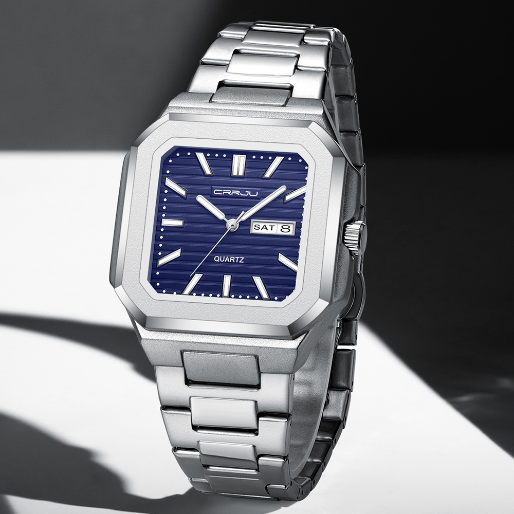 Smartwatch Square Watches For Men - Jam Tangan Pria Kasual CRRJU dari