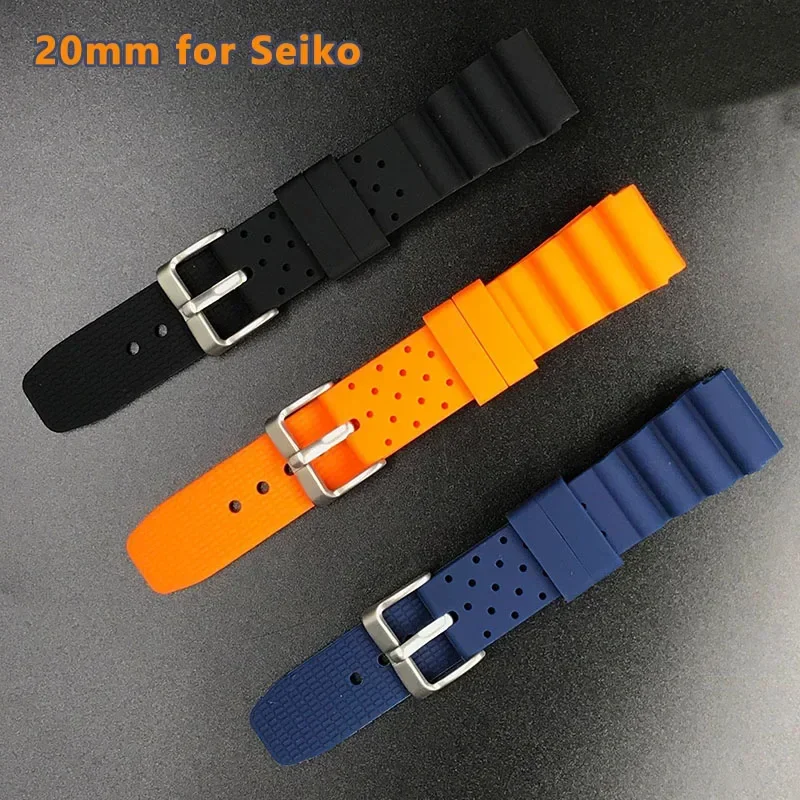 Citizen Watches Smartwatch - Gelang silikon 20mm untuk Seiko tali