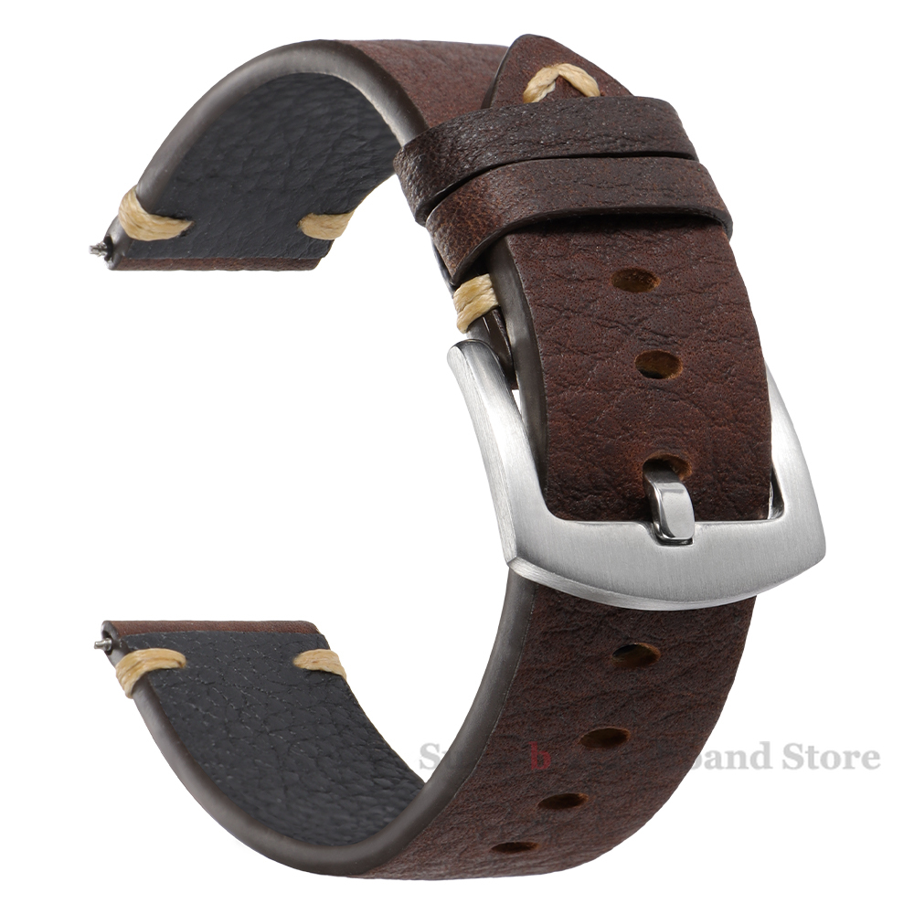 Tali Kulit Asli untuk Jam Tang - Smartwatch Vintage Watches For Men ulasan dan harga