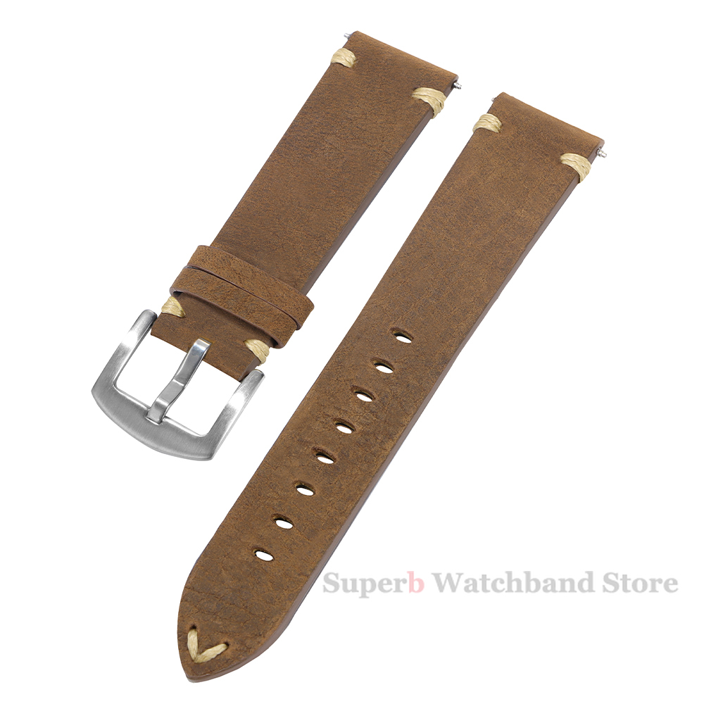 Tali Kulit Asli untuk Jam Tang - Smartwatch Vintage Watches For Men ulasan dan harga
