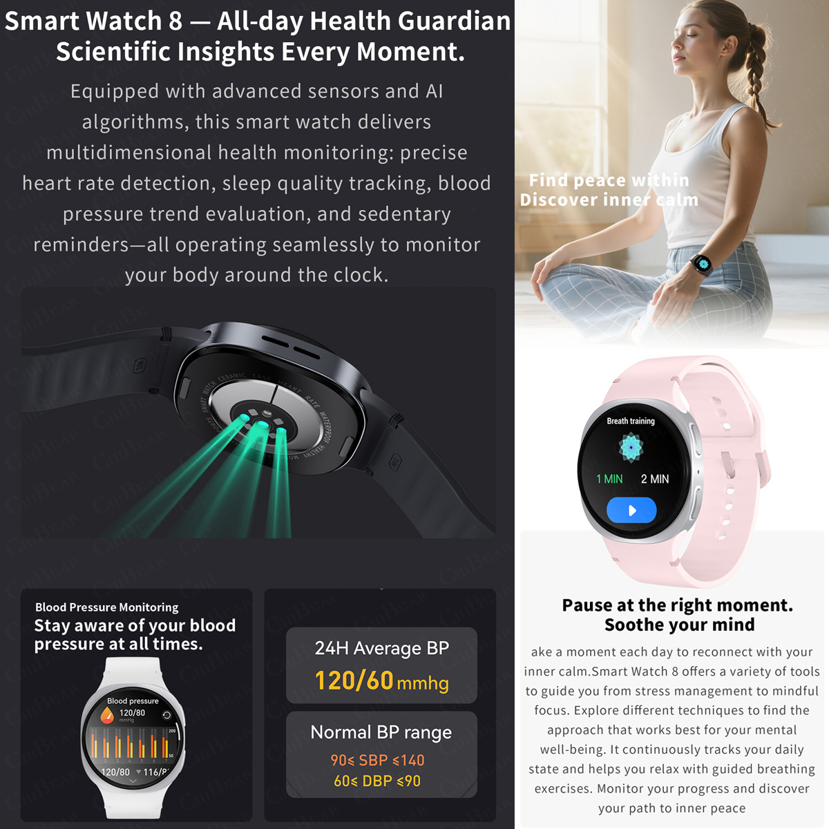 Jam Tangan Baru 2026 8 Mini GP - Smartwatch Sports Watches For Women ulasan dan harga