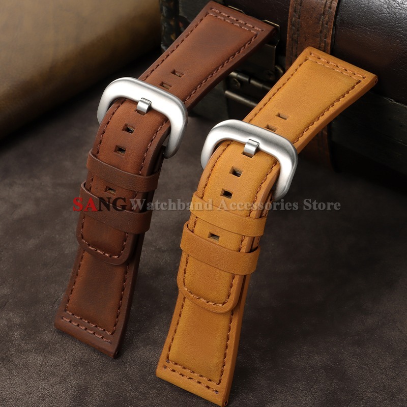 Tali Jam Tangan Kulit Vintage  - Smartwatch Vintage Watches For Men ulasan dan harga