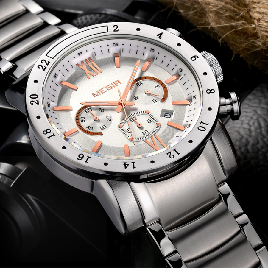 MEGIR Jam Tangan Kasual Baja T - Smartwatch Digital Watches For Men ulasan dan harga