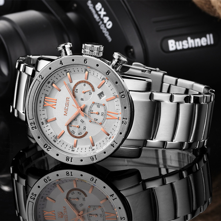 MEGIR Jam Tangan Kasual Baja T - Smartwatch Digital Watches For Men ulasan dan harga