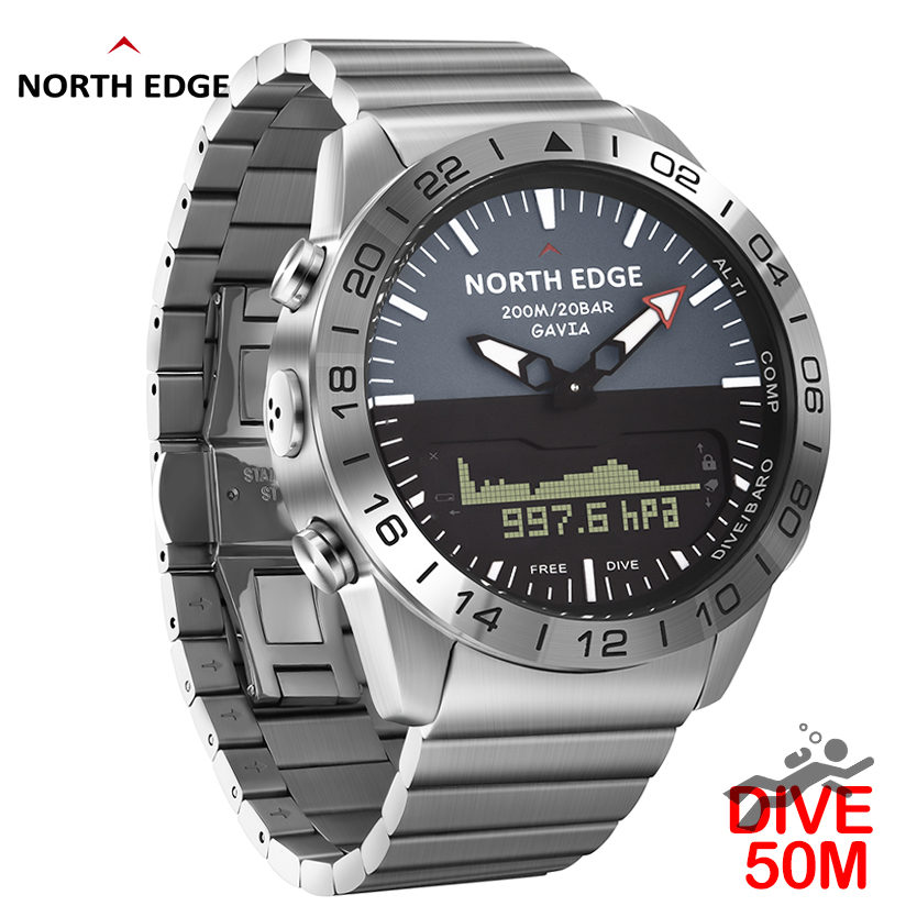 NORTH EDGE Jam Tangan Menyelam - Smartwatch Military Watches For Men ulasan dan harga