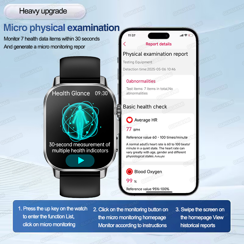 Jam Tangan Pintar AI Dokter Ke - Smartwatch Military Watches For Men ulasan dan harga