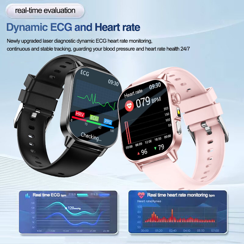 Jam Tangan Pintar Diagnosa Emo - Smartwatch Square Watches For Men ulasan dan harga