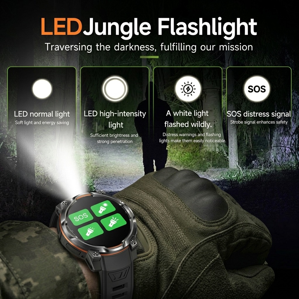 Jam Tangan Pintar Militer Baru - Watch Vs Smartwatch ulasan dan harga