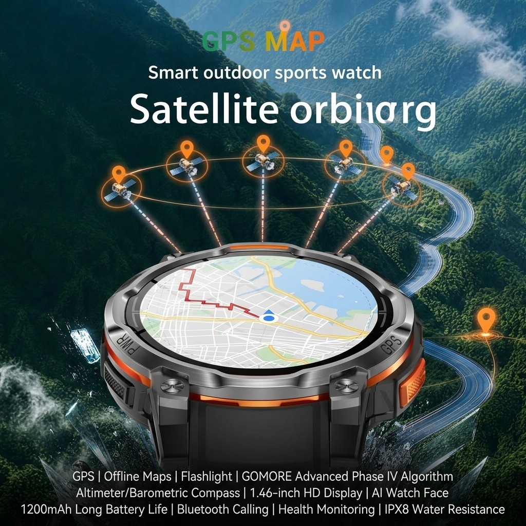 Jam Tangan Pintar GPS Peta Off - Watch Vs Smartwatch ulasan dan harga