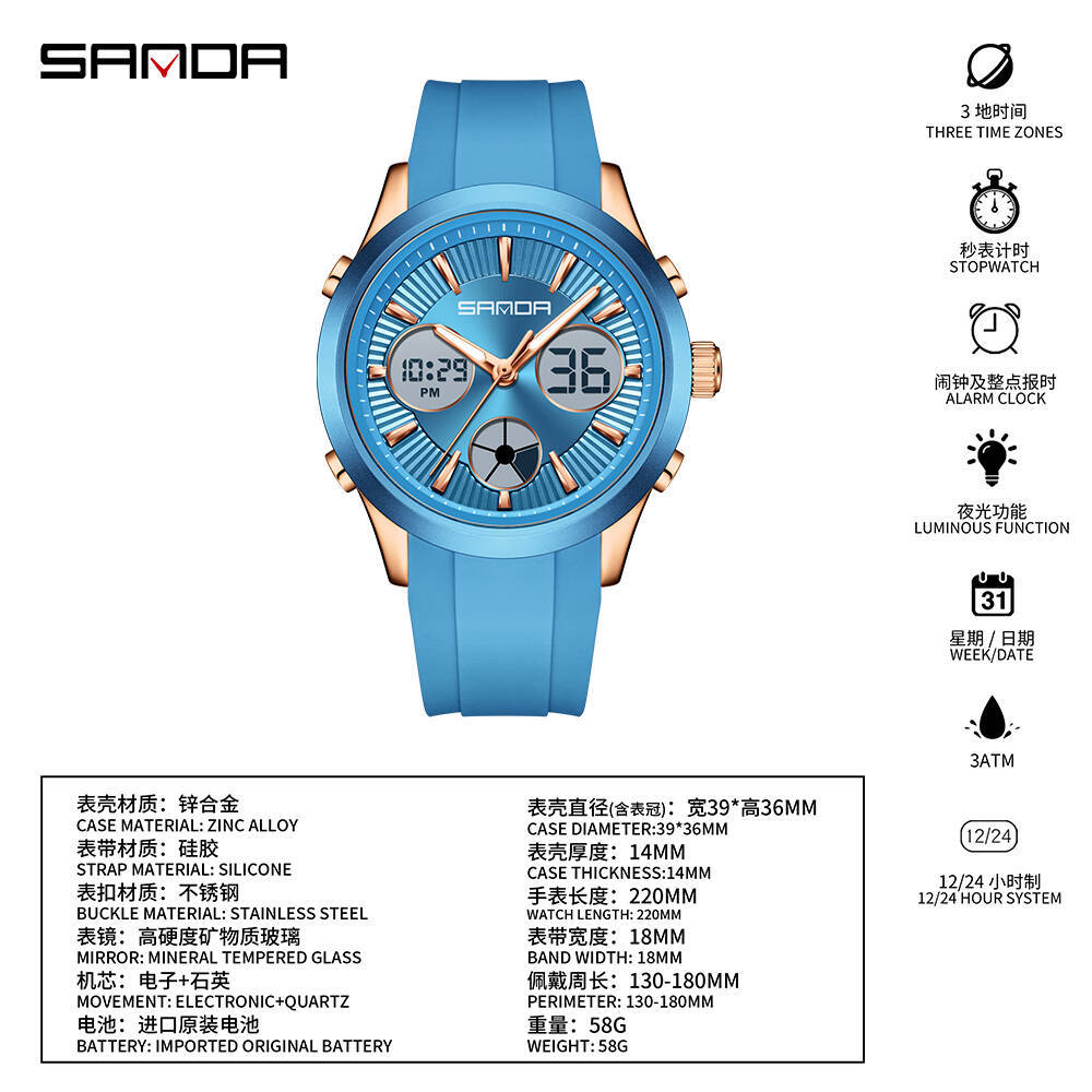 Jam tangan elektronik SANDA, j - Smartwatch Sports Watches For Women ulasan dan harga