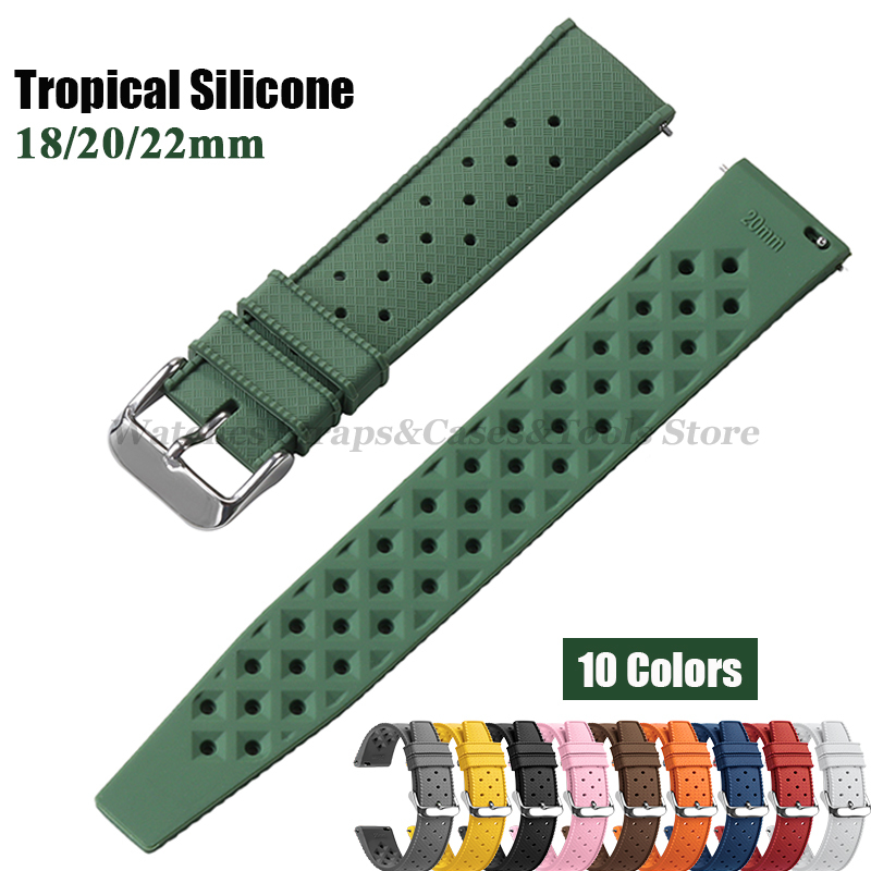 Tali Jam Tangan Silikon Tropis - Citizen Watches Smartwatch ulasan dan harga