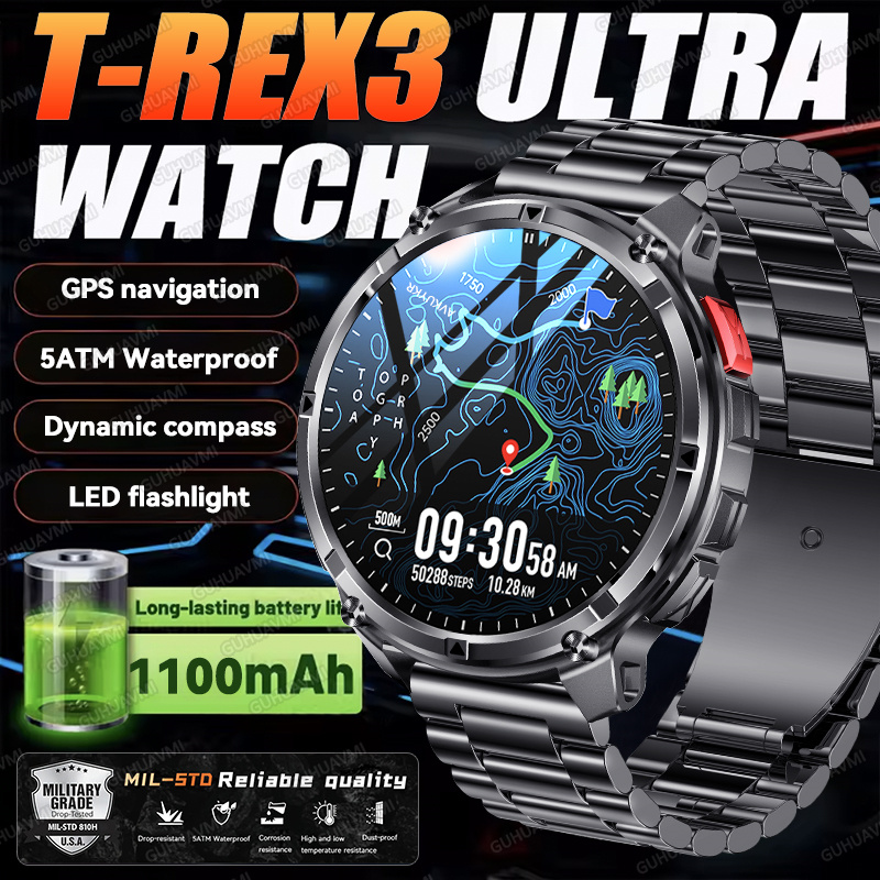2026 Jam Tangan Pintar Militer - Smartwatch Military Watches For Men ulasan dan harga