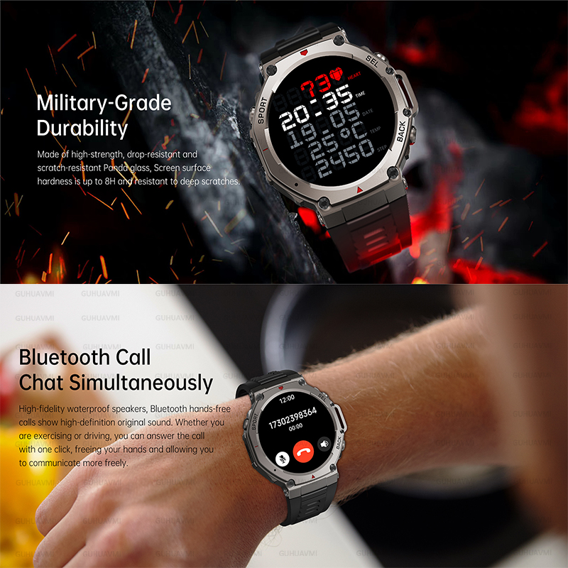 Jam Tangan Pintar Pria GPS Mil - Smartwatch Military Watches For Men ulasan dan harga