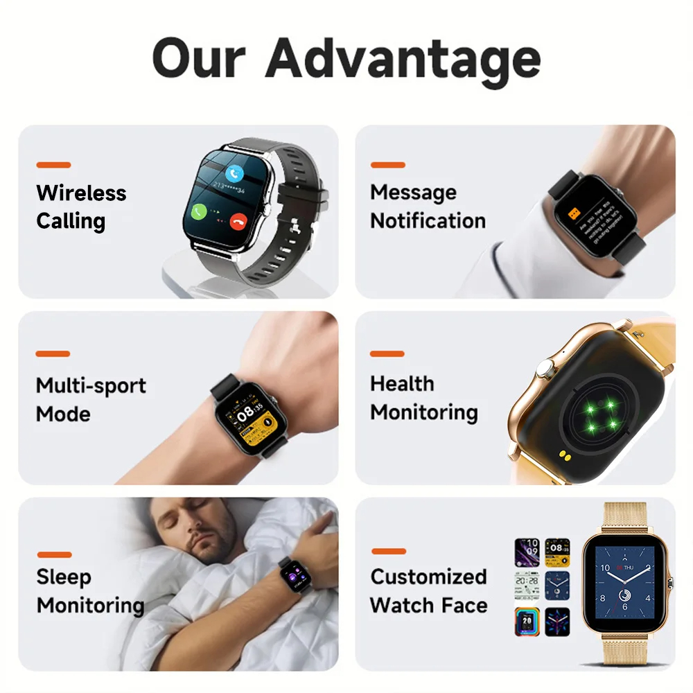 Jam Tangan Pintar untuk Androi - Smartwatch Sports Watches For Women ulasan dan harga