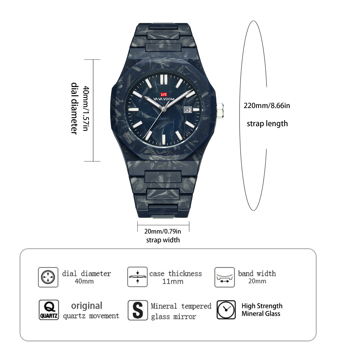 VA VA VOOM Jam Tangan Pria Ger - Smartwatch Military Watches For Men ulasan dan harga