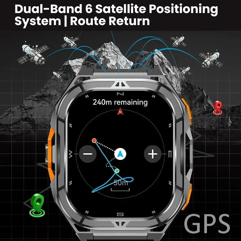 Jam Tangan Pintar AMOLED Mewah - Smartwatch Square Watches For Men ulasan dan harga