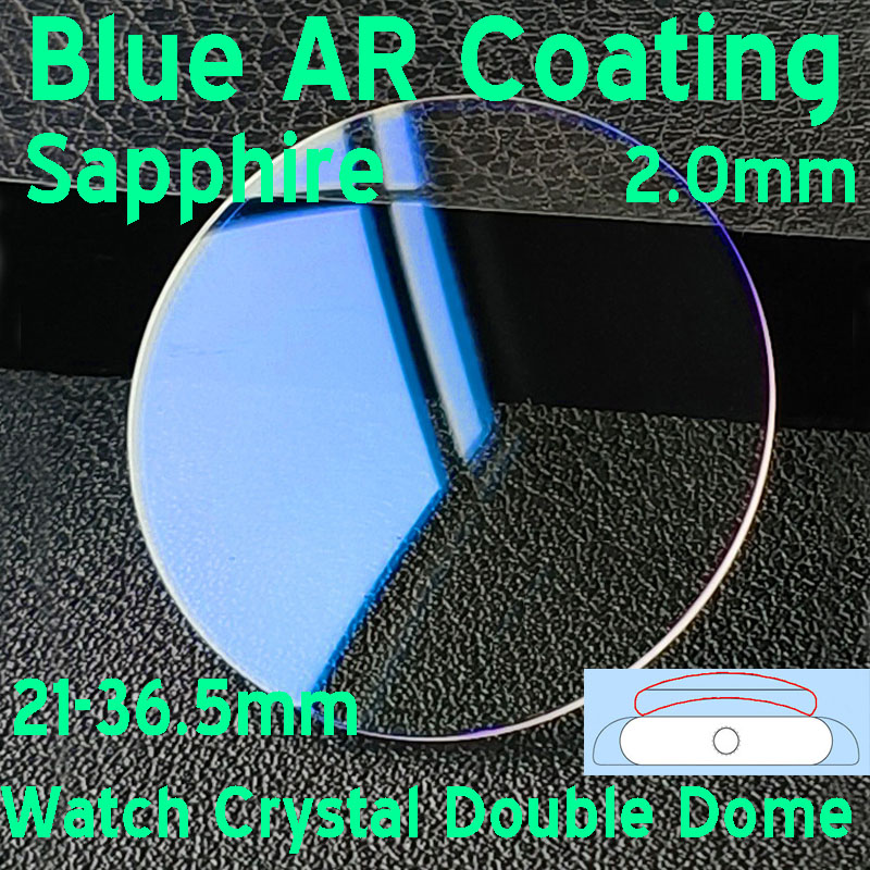 Lapisan AR Biru Safir 2Mm Kuba - Watch Crystal Replacement ulasan dan harga