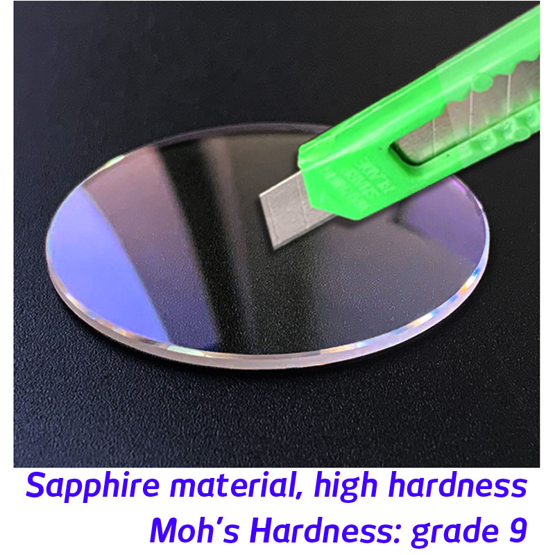 Lapisan AR Biru Safir 2Mm Kuba - Watch Crystal Replacement ulasan dan harga