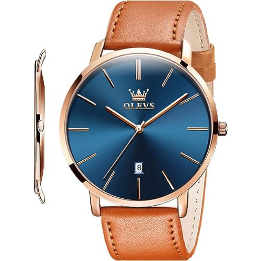OLEVS Jam Tangan Kulit Pria Hi - Smartwatch Digital Watches For Men ulasan dan harga